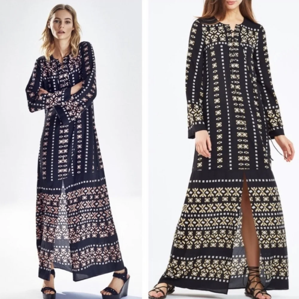 RARE BCBG MaxAzria Lianna Kaftan Maxi Dress XS - Picture 1 of 12
